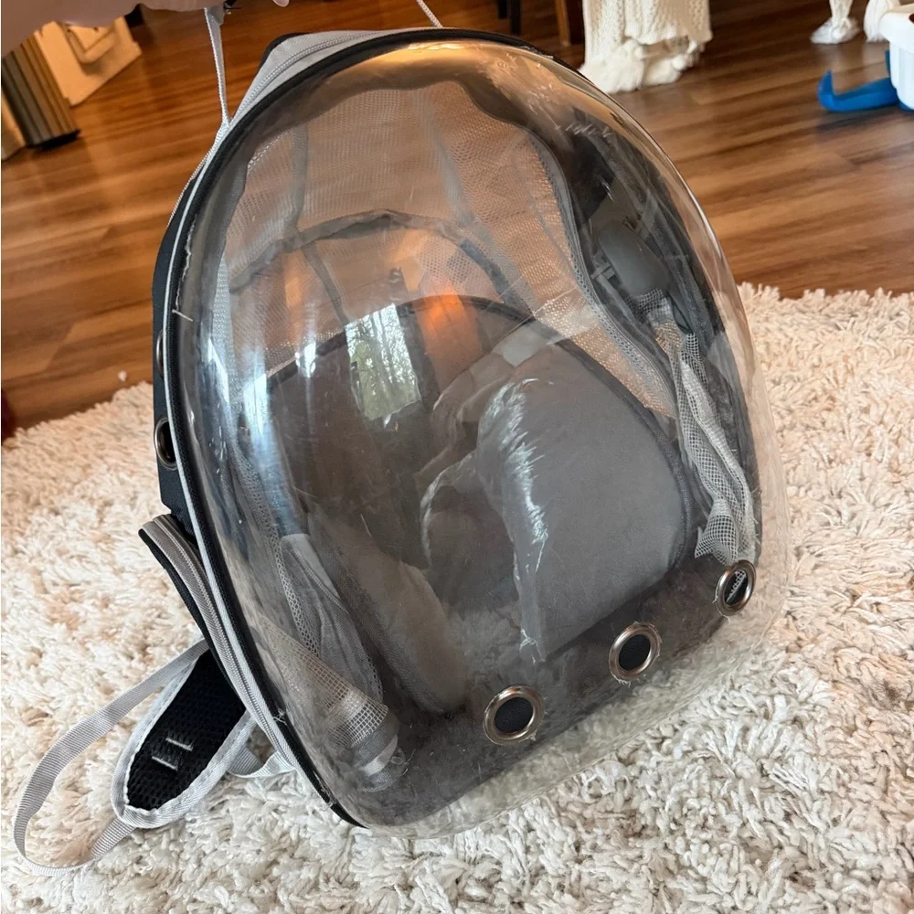 Transparent Pet Backpack with Ventilation